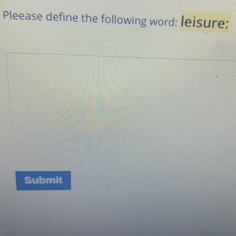 Please define the word leisure-example-1