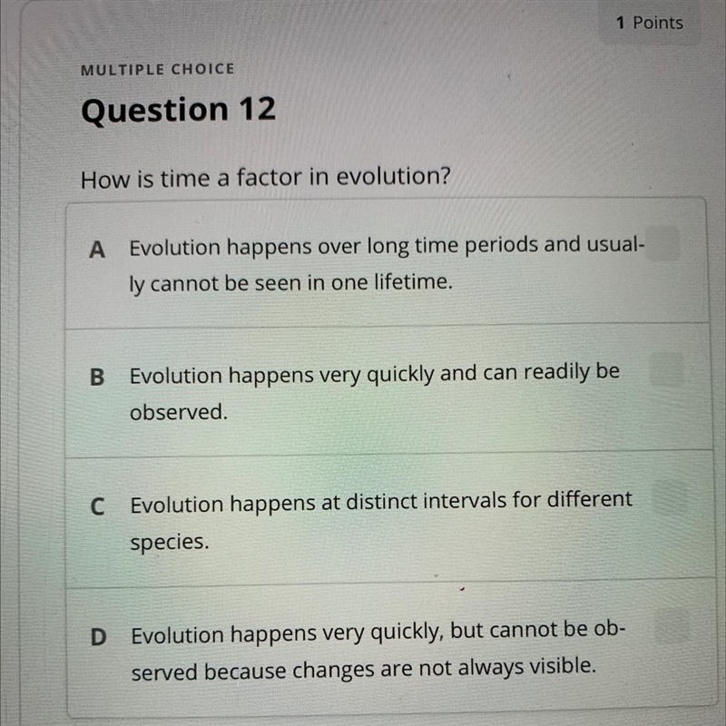 What is a time in factor in evolution-example-1