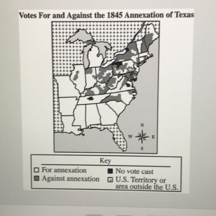 Which issue most likely influenced the voting pattern on the map? A) Battle of the-example-1