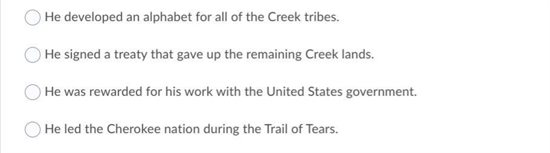 What impact did Chief William McIntosh have on the Creek Indians?-example-1