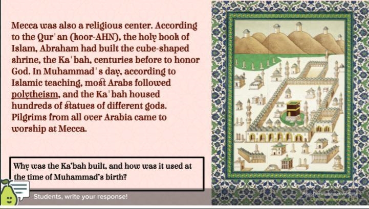 Why was the ka'bah built? how was it used at the time of muhammad's birth?-example-1