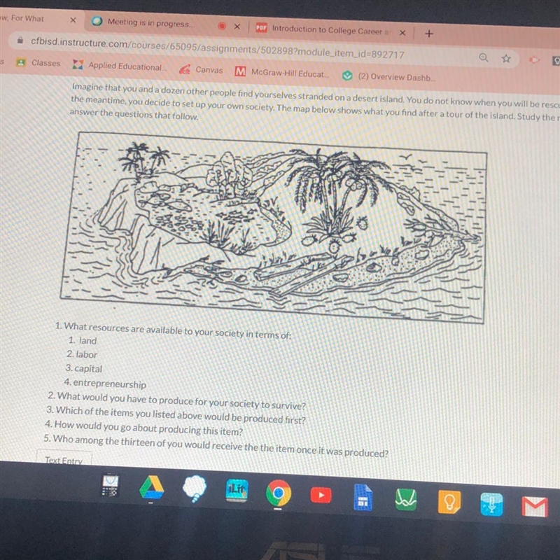 1. What resources are available to your society in terms of: 1. land 2. labor 3. capital-example-1