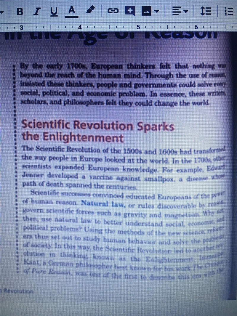 How did the achievements of scientific revolution contribute to the Enlightenment-example-1