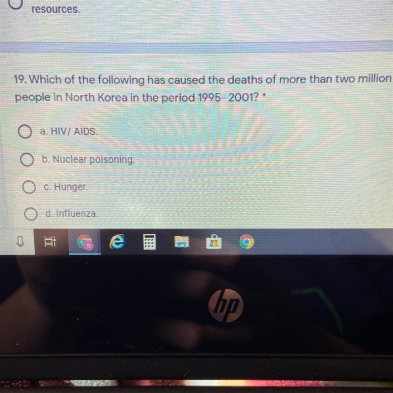 Which of the following has caused the deaths of more than two million people in North-example-1