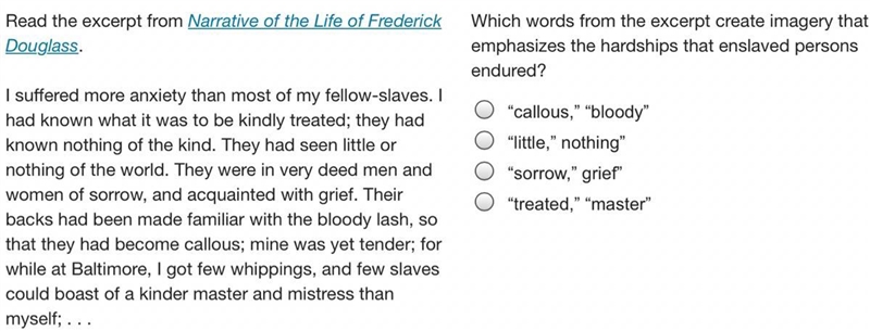 I need help with this question about Fredrick Douglas please :)-example-1