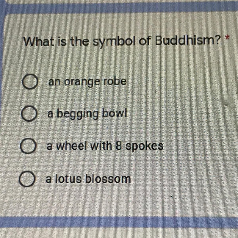 What is the symbol of Buddhism-example-1