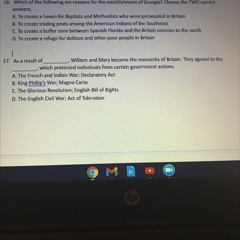 Could u pls answer 16 and 17 100 30 points to who ever does pls I have no time-example-1