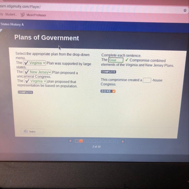 This compromise created a____ -house Congress.-example-1