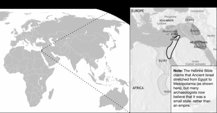 Why might the Ancient Israelites have settled in the location identified on the map-example-1