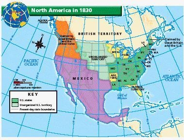 When the idea of Manifest Destiny was proposed, which other nation held the most territory-example-1