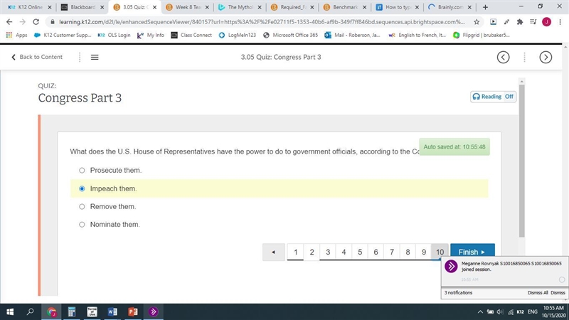 What does the U.S. House of Representatives have the power to do to government officials-example-1