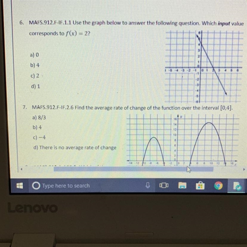 Use the graph below to answer the following question. which input value corresponds-example-1