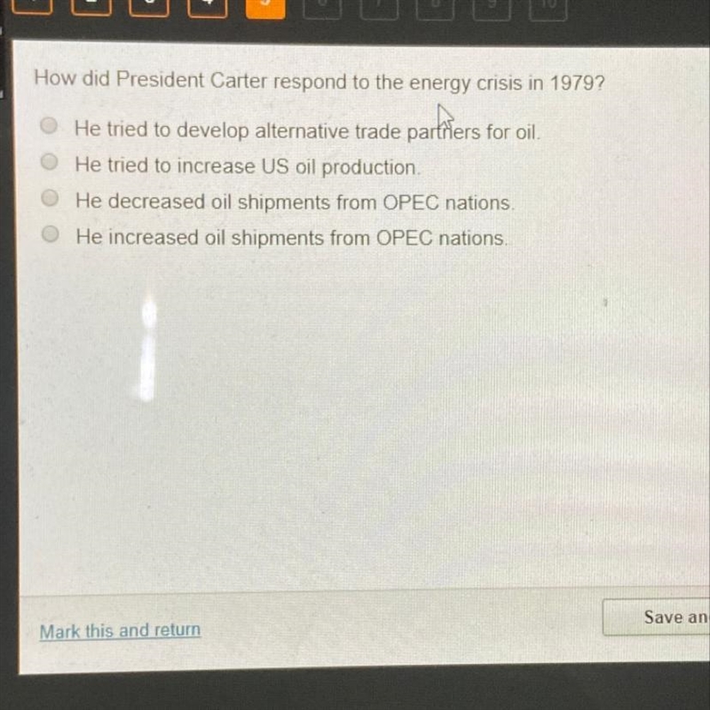 How did President Carter respond to the energy crisis in 1979-example-1