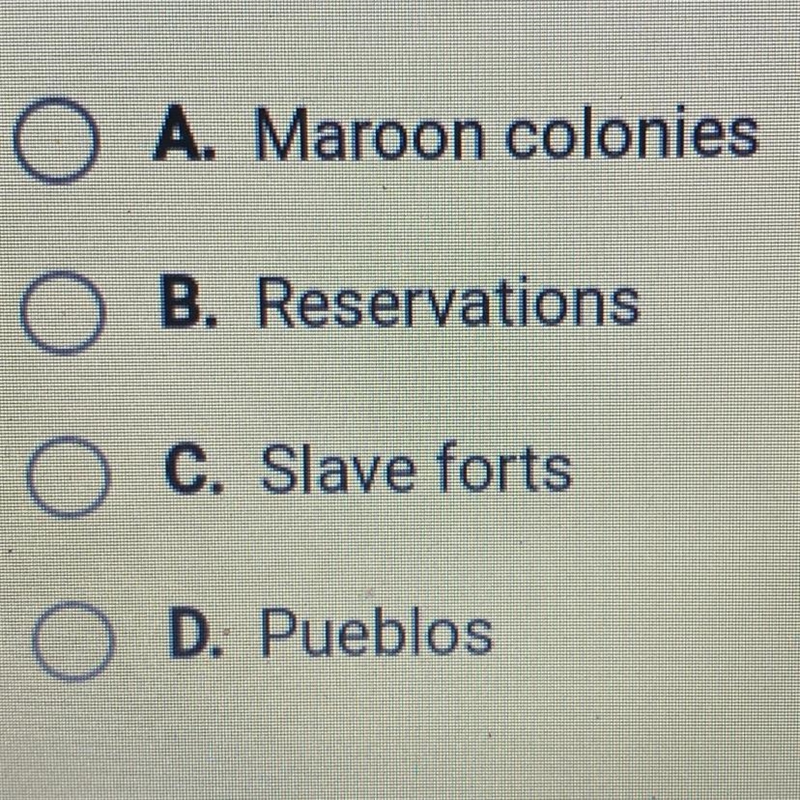 What name was given to the free communities set up by thousands of escaped slaves-example-1