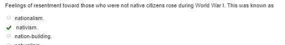 Feelings of resentment toward those who were not native citizens rose during world-example-1