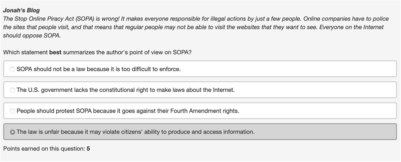 The Stop Online Piracy Act (SOPA) is wrong! It makes everyone responsible for illegal-example-1