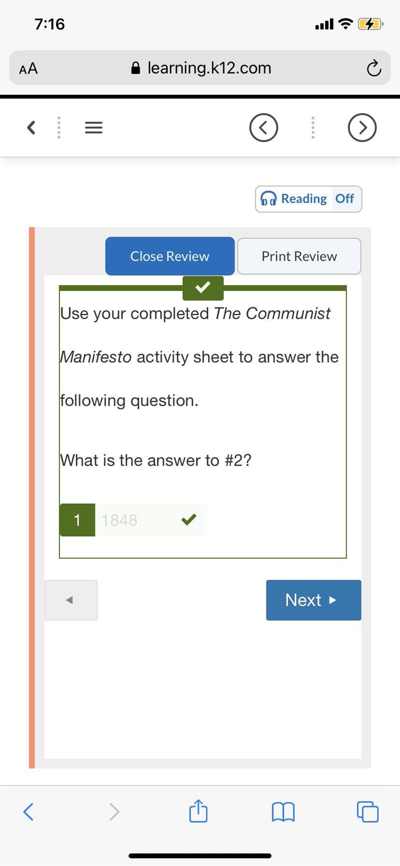 Use your completed The Communist Manifesto activity sheet to answer the following-example-1