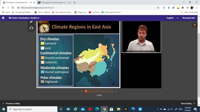 Analyze the map below and answer the question that follows. Identify the climate regions-example-1