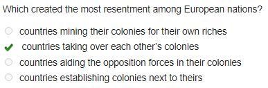 Which created the most resentment among European nations? A countries mining their-example-1