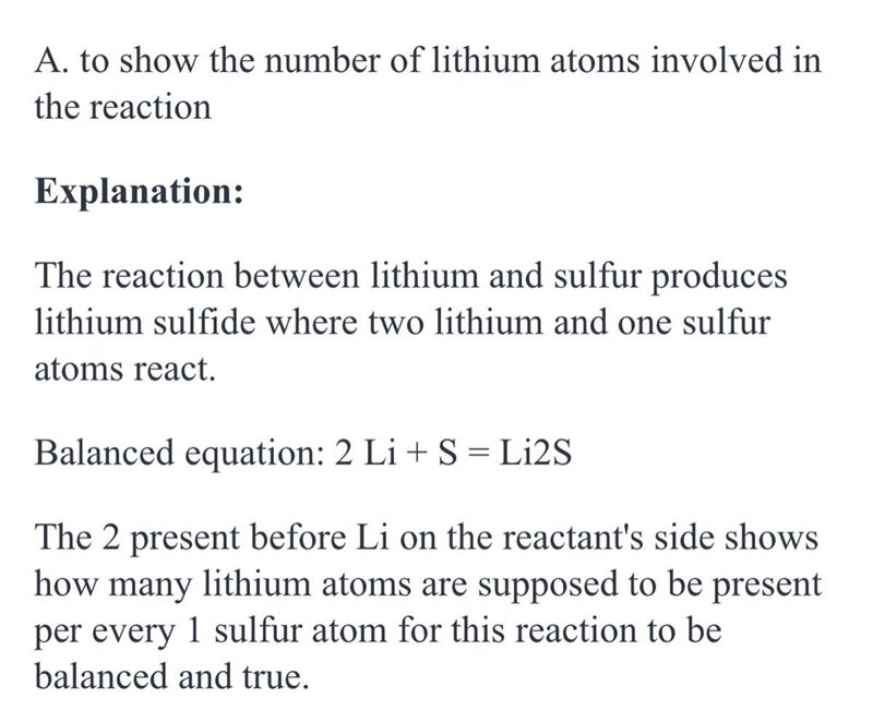 The chemical equation given below represents the chemical reaction between lithium-example-1