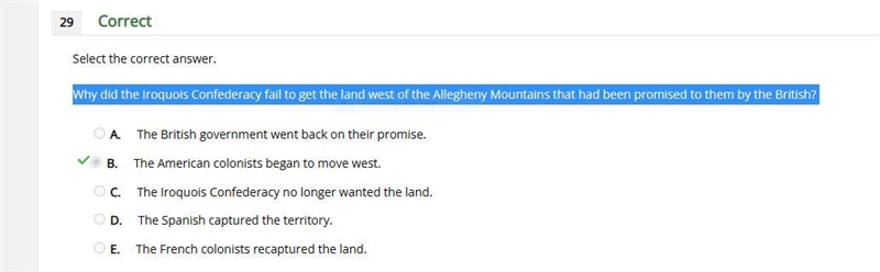 Why did the Iroquois Confederacy fail to get the land west of the Allegheny Mountains-example-1