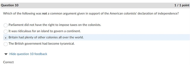 Which of the following was not a common argument given in support of the American-example-1