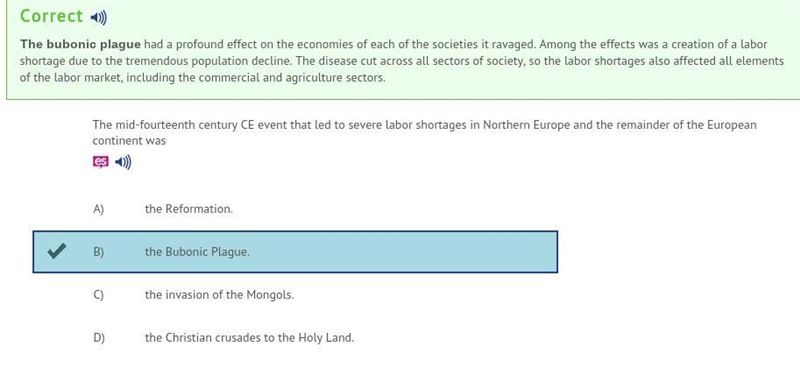 The mid-fourteenth century CE event that led to severe labor shortages in northern-example-1