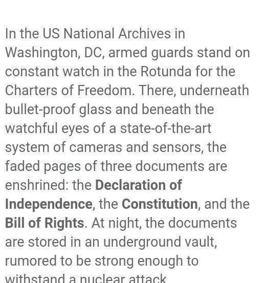 What did the US Constitution do to the goals that were set in the Declaration of Independent-example-1