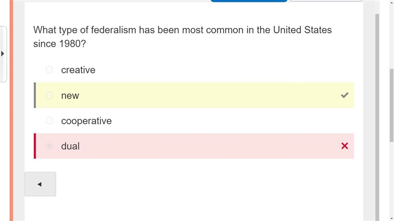 What type of federalism was most common in the United States until 1930? creative-example-1