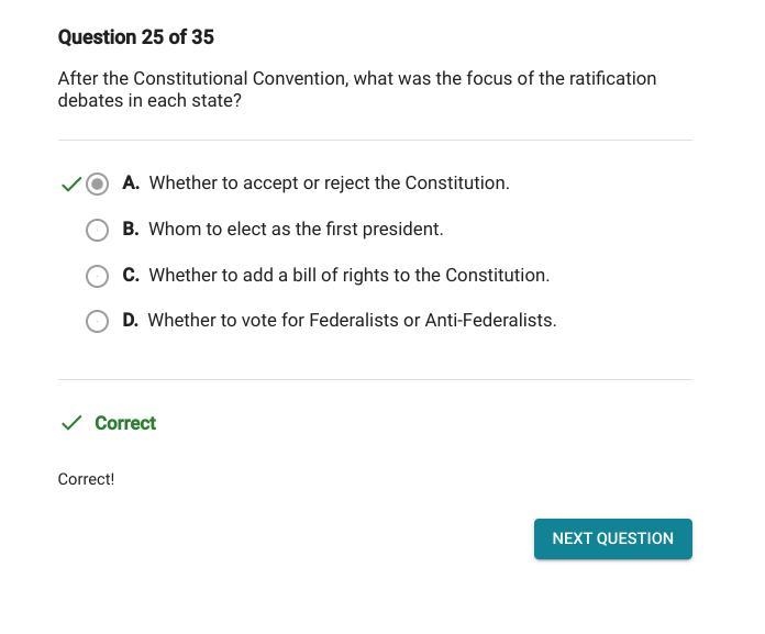 After the Constitutional Convention, what was the focus of the ratification debates-example-1