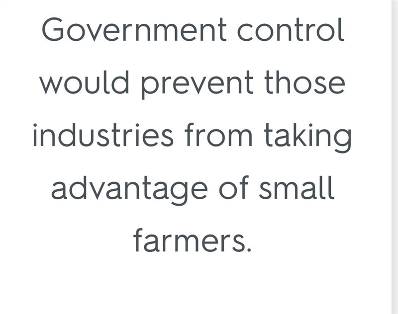 What did the People’s party believe would result from the government taking control-example-1