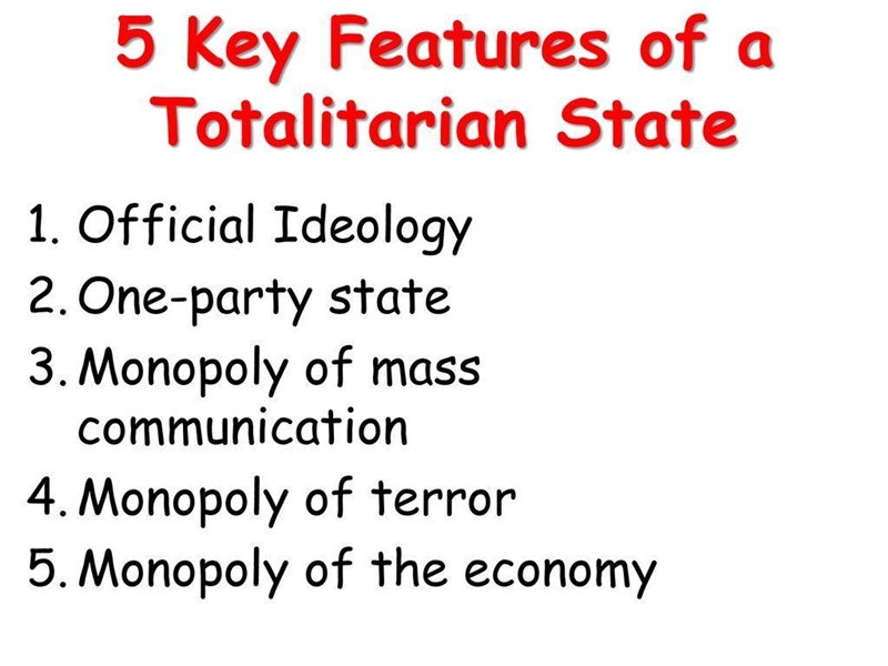 A totalitarian ideology requires its citizens to-example-1