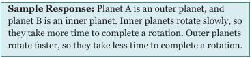 Which planet is an inner planet, and which one is an outer planet? Explain your answer-example-1