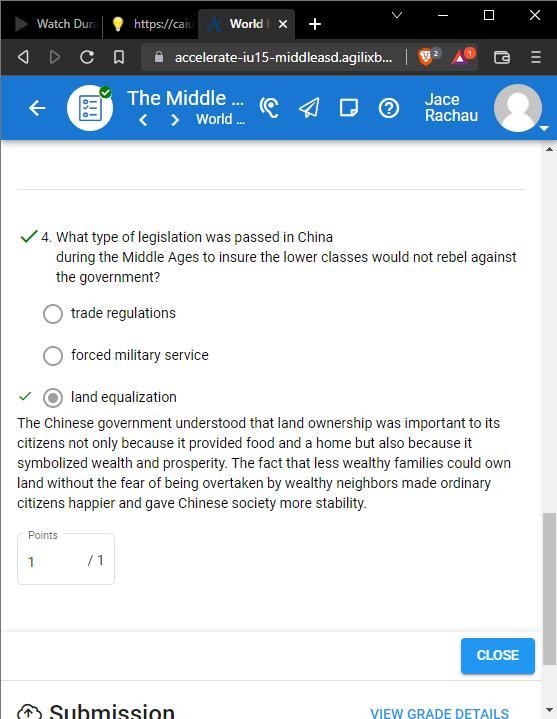 100 POINTS AFTER YOU ANSWER What type of legislation was passed in China during the-example-1