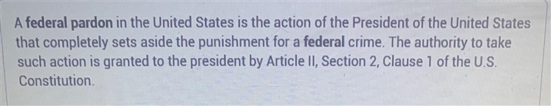 May pardon people convicted of federal crimes-example-1