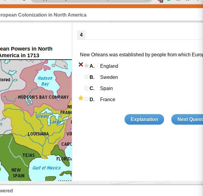 Which country took over the Dutch New Netherland in the late 1600s? A. England B. Sweden-example-1