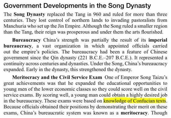 2. What was the purpose of China's civil service system? A) to ensure that only the-example-1