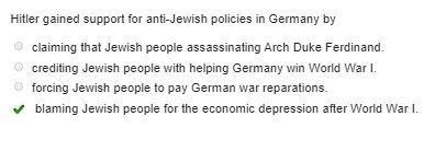 Hitler gained support for anti-Jewish policies in Germany by-example-1