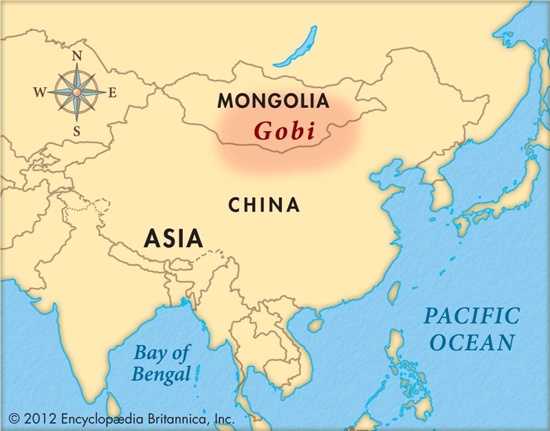 10 Points!! Where is the Gobi on the map?-example-1