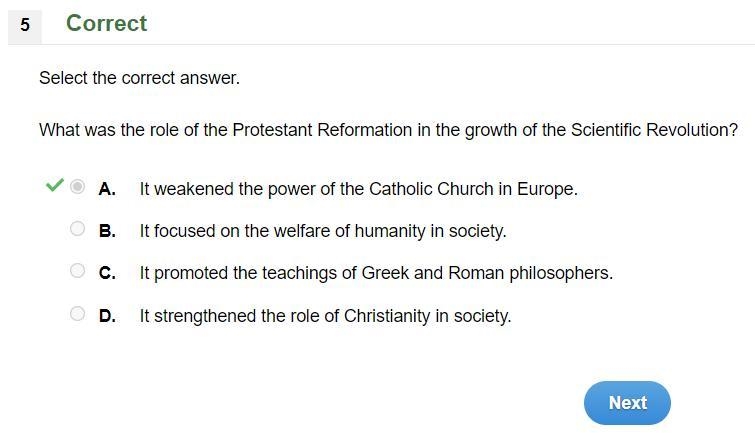 What was the role of the Protestant Reformation in the growth of the Scientific Revolution-example-1