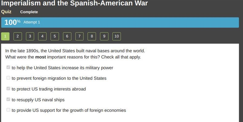 In the late 1890s, the United States built naval bases around the world. What were-example-1