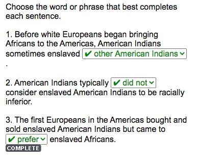 Choose the word or phrase that best completes each sentence. before white europeans-example-1