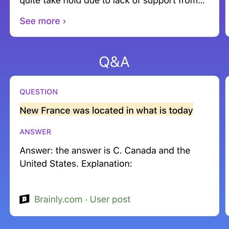 New France was located in what is today?-example-1