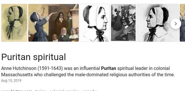 What religion was Anne Hutchison-example-1