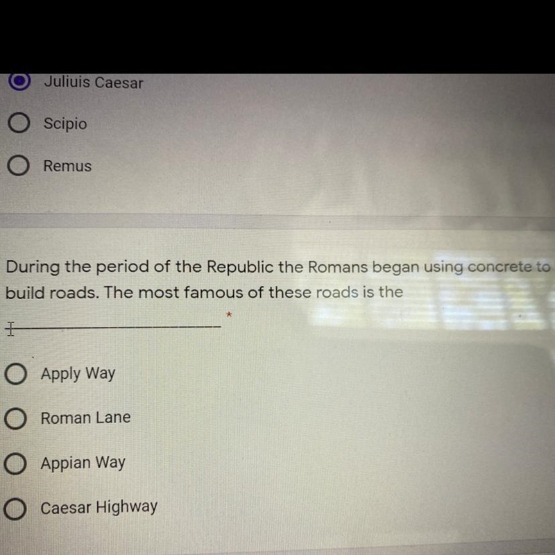 during the period of republic the romans began using concrete to build the roads. What-example-1