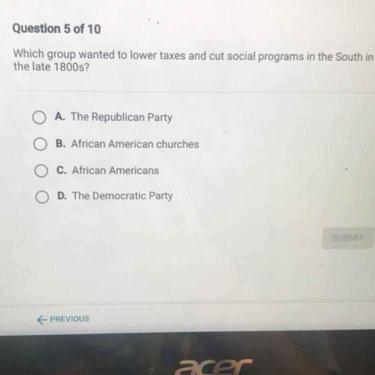 Which group wanted to lower taxes and cut social programs in the South in the late-example-1