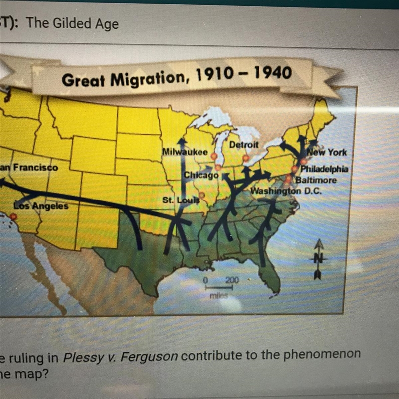 SOMEONE PLEASE ANSWER THIS ASAP!!!!!!!!!!!! How did the ruling in Plessy v. Ferguson-example-1