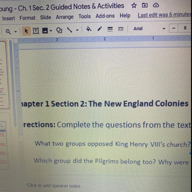 What two groups opposed King Henry VIII’s church.-example-1