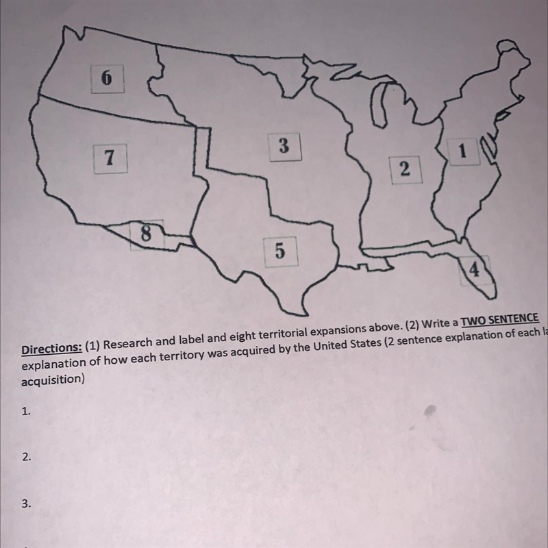 How each territory was acquired by the United States-example-1