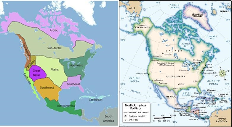 PLZ HELP ASAP IM ON A TIME LIMIT First image. Map of North America showing the regions-example-1